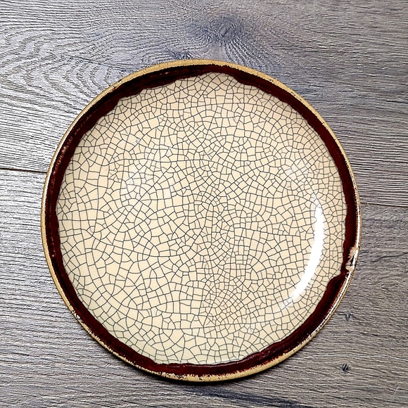 PIER 1 Crackle Collection plate - Picture 1 of 2